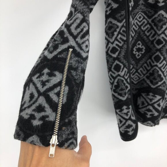 Rebecca Taylor - Grey & Black Print Wool Shell Top  size 2 - Picture 11 of 16